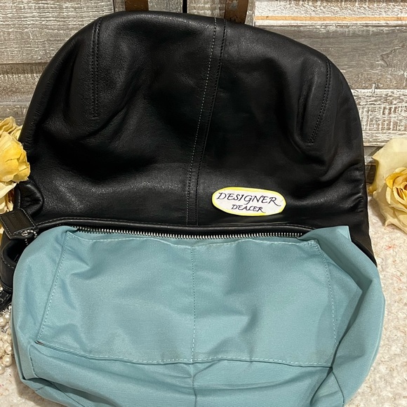 COACH Vintage Ergo Black Leather Hobo Shoulder Bag 12347 VGC! - Picture 10 of 12